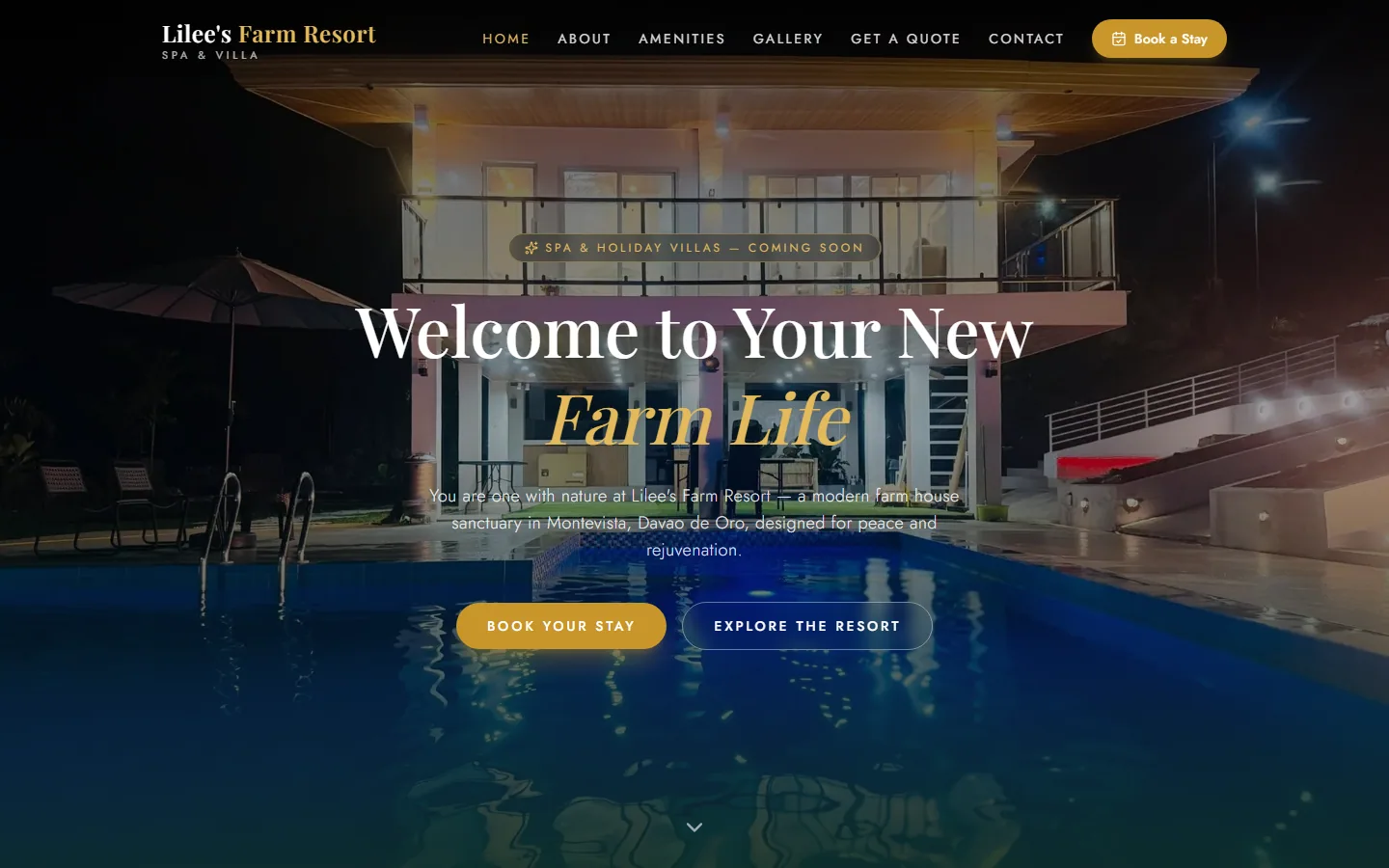 Homepage preview of Lilee’s Farm Resort
