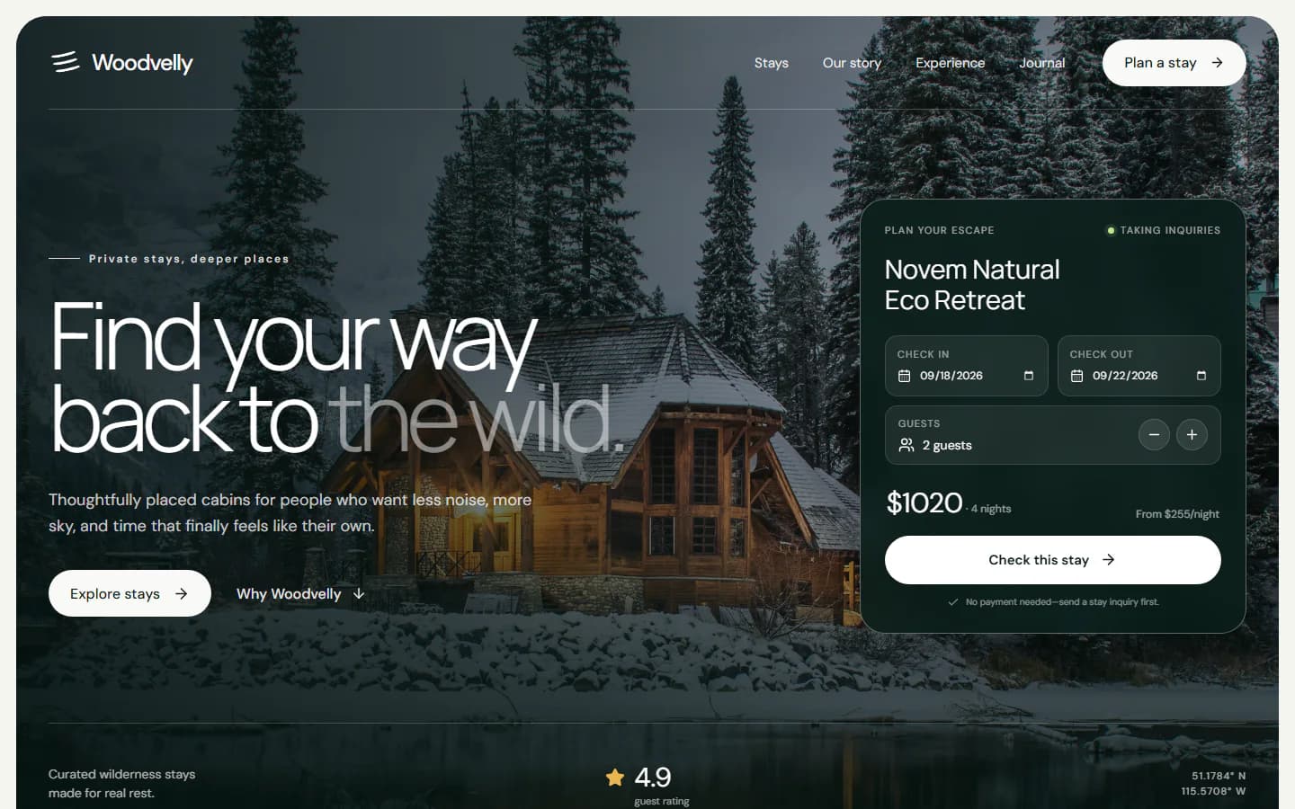 Homepage preview of Woodvelly